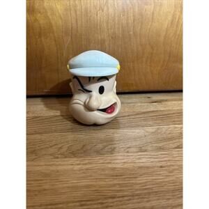 VTG POPEYE LIDDED COFFEE CREAMER/SUGAR DISPENSER, 8oz CUP KING FEATURE SYNDICATE